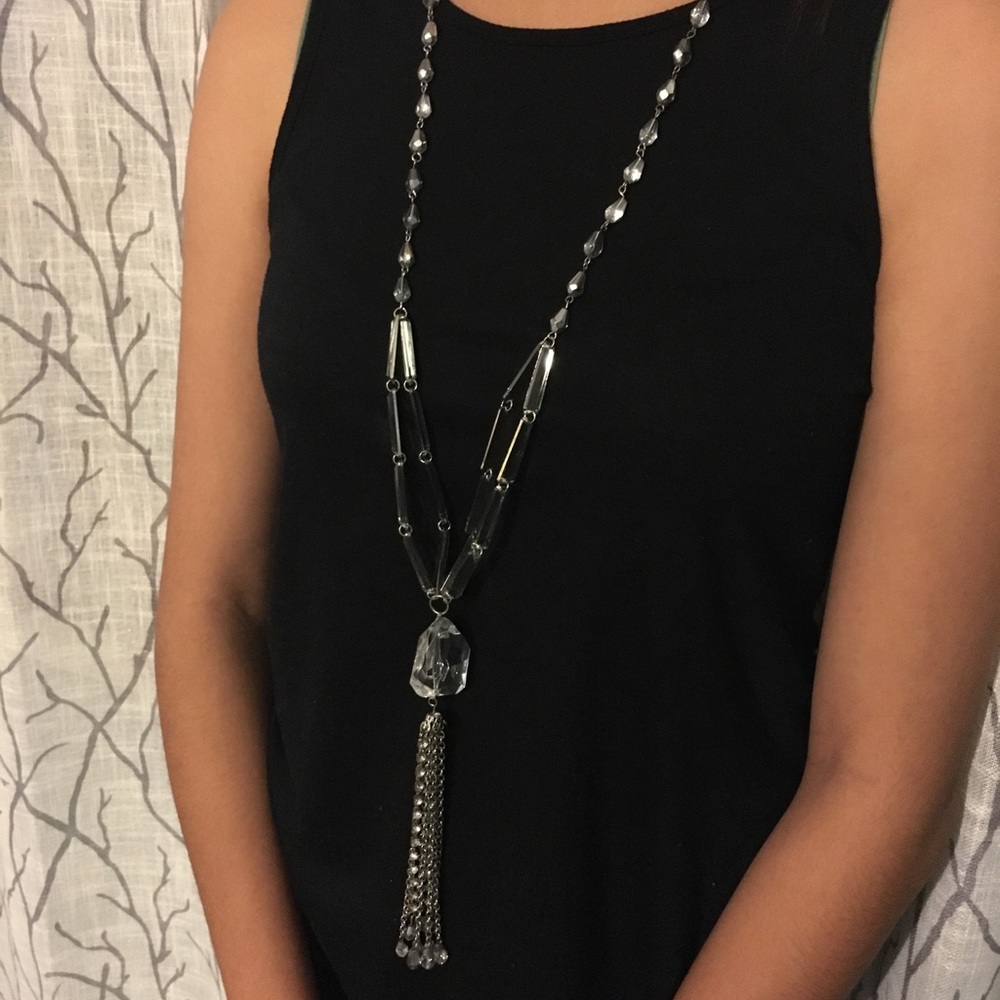 Long Crystal Necklace